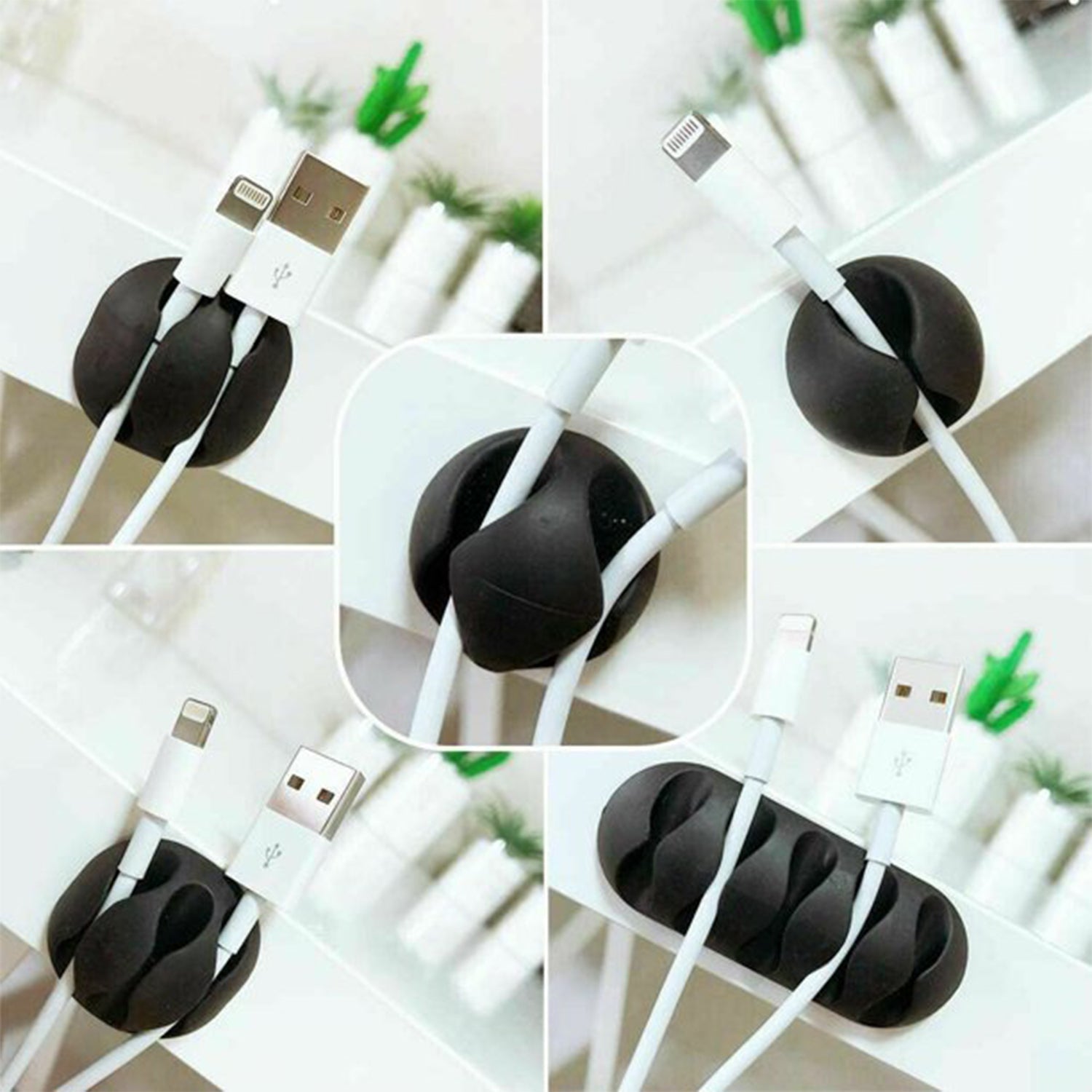 6298 10pcs Cable Holder And Supporter For Giving Support And Stance To All Kind Of Cables. - Springkart 