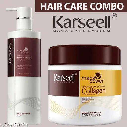 Karseell maca system hair shampoo and hair mask