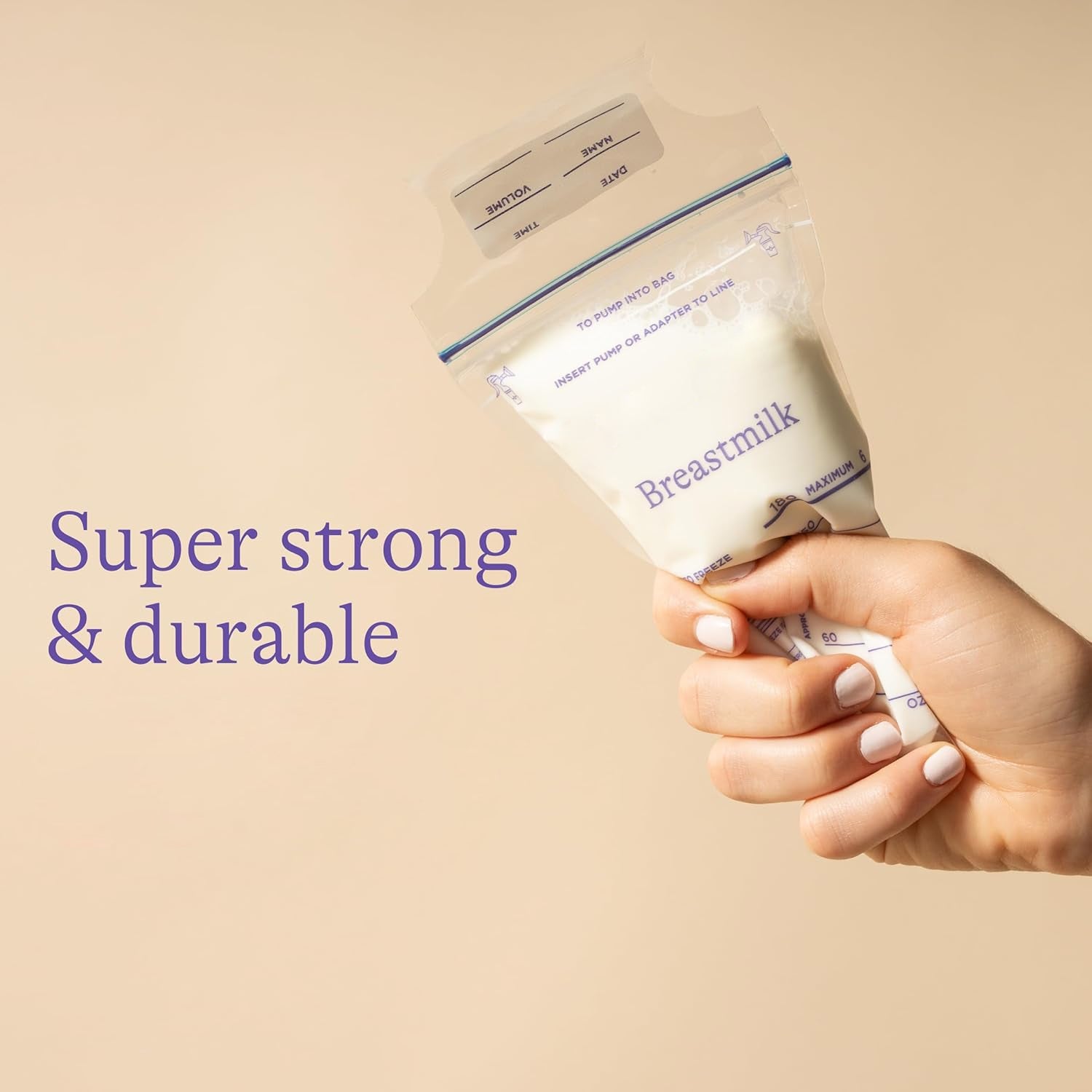 Breastmilk Storage Bags Double Zipper Seal (60 Pcs Set) - Springkart 