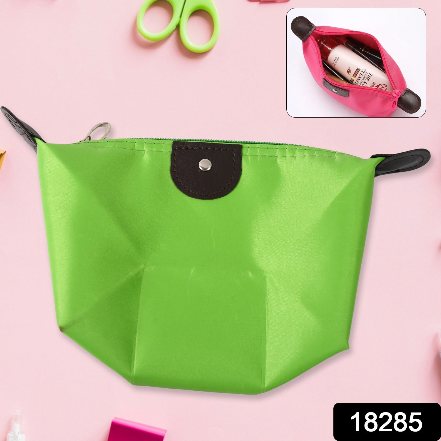 Portable Cosmetic Bag Multi-functional Waterproof Wash Pouch (1 Pc) - Springkart 