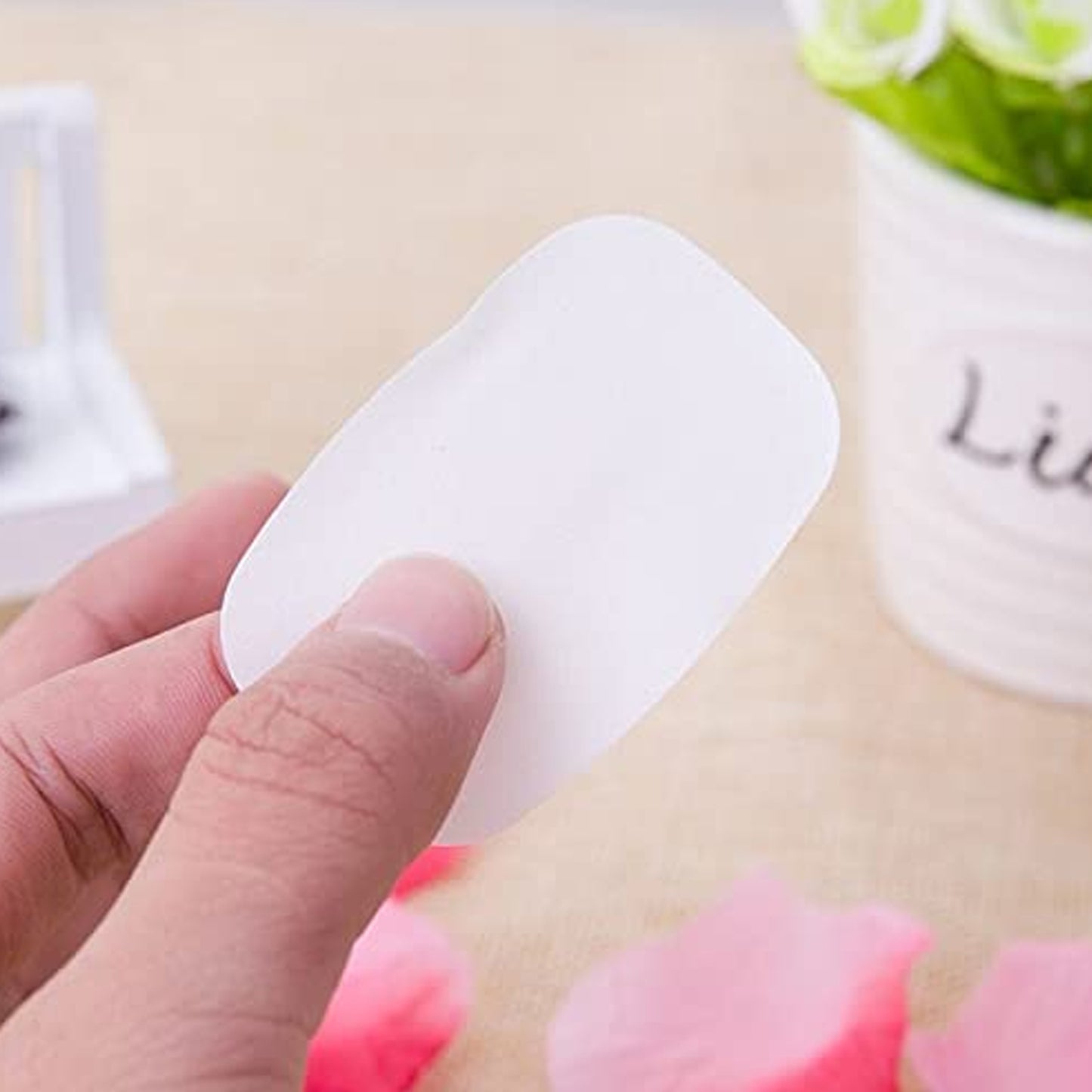 Portable Easy Carry Travel Paper Soap Sheet With Mini Box (20 Sheets In A Pack Approx Mix Color) - Springkart 