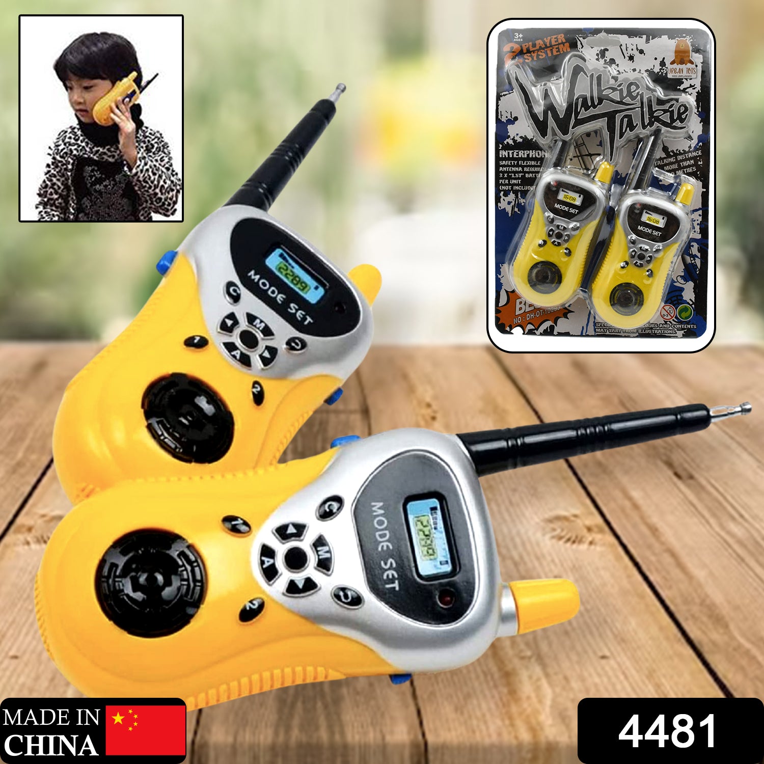 4481 Walkie Talkie Toys For Kids 2 Way Radio Toy For 3-12 Year Old Boys Girls Up To 80 Meter Outdoor Range - Springkart 