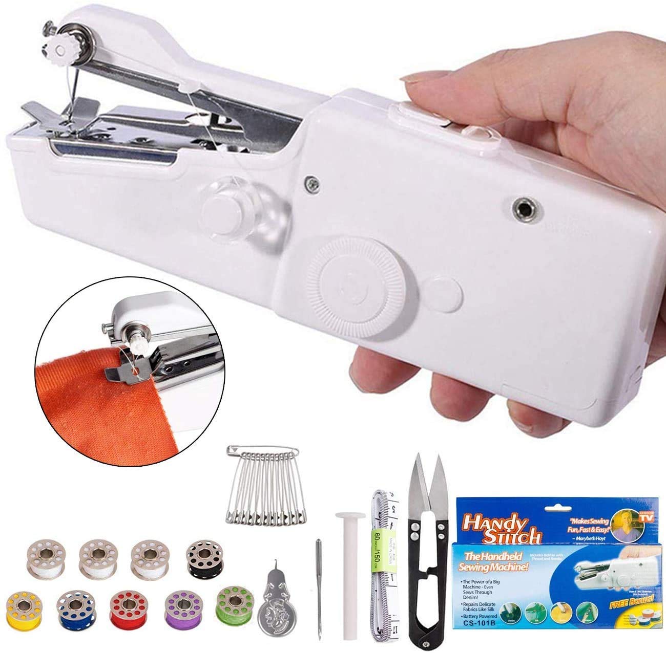 1232 Handheld Portable Mini Electric Cordless Sewing Machine For Beginners - Springkart 