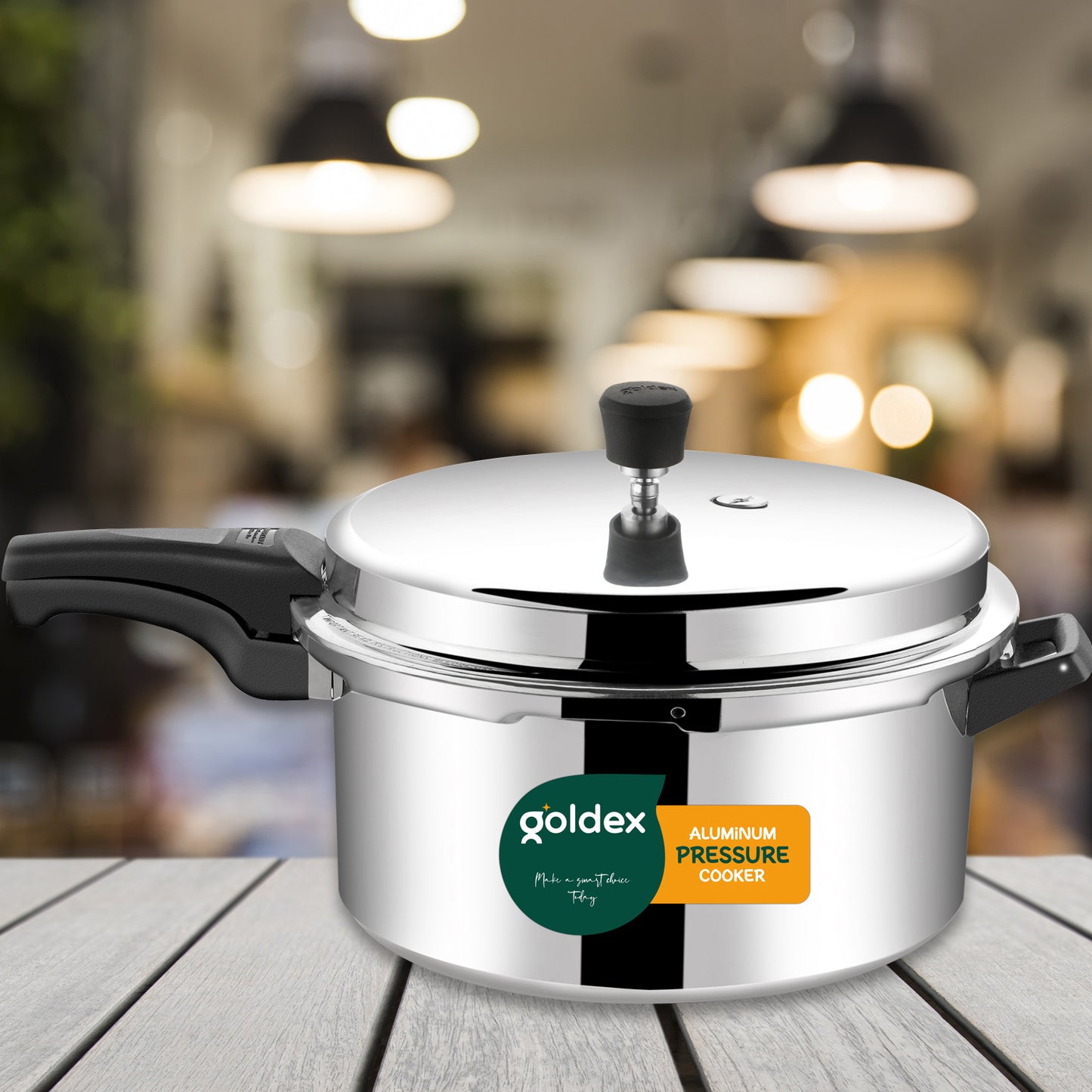 Aluminium Classic Goldex Pressure Cookers With Outer Lid (12 Litres) - Springkart 