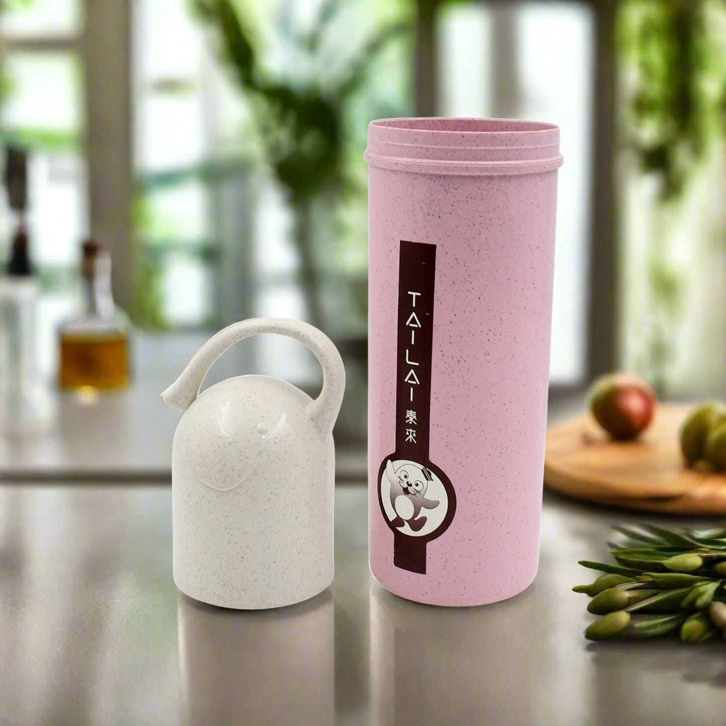 13075 Travel Coffee Cup Portable Water Bottle Wheat Straw Coffee Tea Mug Coffee Mug With Lids Handle For Coffee Teaportable For School(300 Ml Approx) - Springkart 