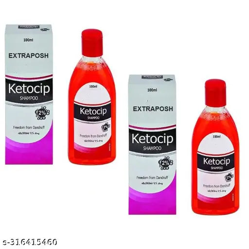 ExtraPosh Ketocip 2% Anti-Dandruff Shampoo (100ml each) | Pack of 2