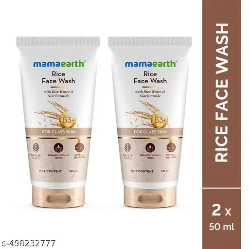 Mamaearth Rice Face Wash 50 ml Pack of 2
