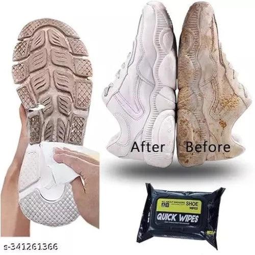 PARISHABH (Pack of 80) Shoe Cleaner Wet Wipes Shoe Cleaning Wipes Sneaker Wipes for Shoes Quick Remove Dirt Stain Shoe Cleaner Wipes Shoe Wipes for Sneakers Cleaning Kit - Springkart 