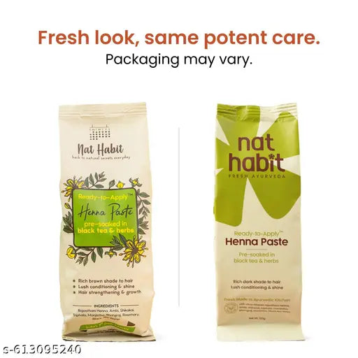 Nat Habit Ready-to-Apply Natural Hair Colour (Mehendi) for Hair | Hassle-free Replacement to Mehendi Powder (220 g)