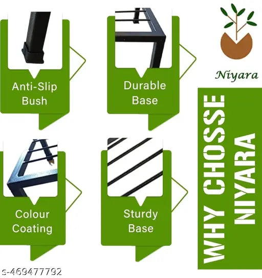 Metal Planter Stand || Plant Stand for Pots|| Outdoor Plant Stand (Square Stand (Set of 4 )) Planter stande pot  Palnter  Plant pot