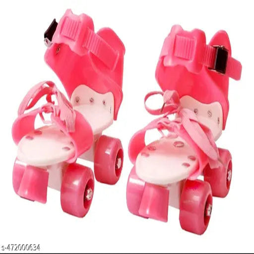 Skating Shoes with Adjustable up to 5-12 Years Age Group (Pink Colors)