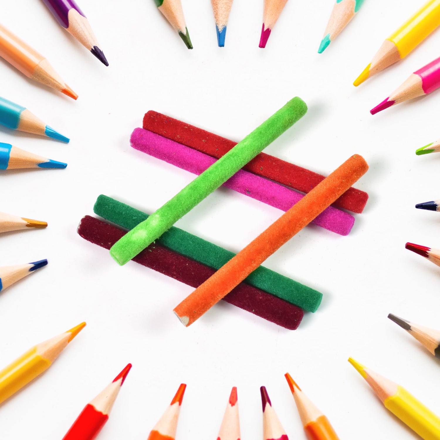 Small Velvet Pencil (1 Pc Mix Color Design) - Springkart 