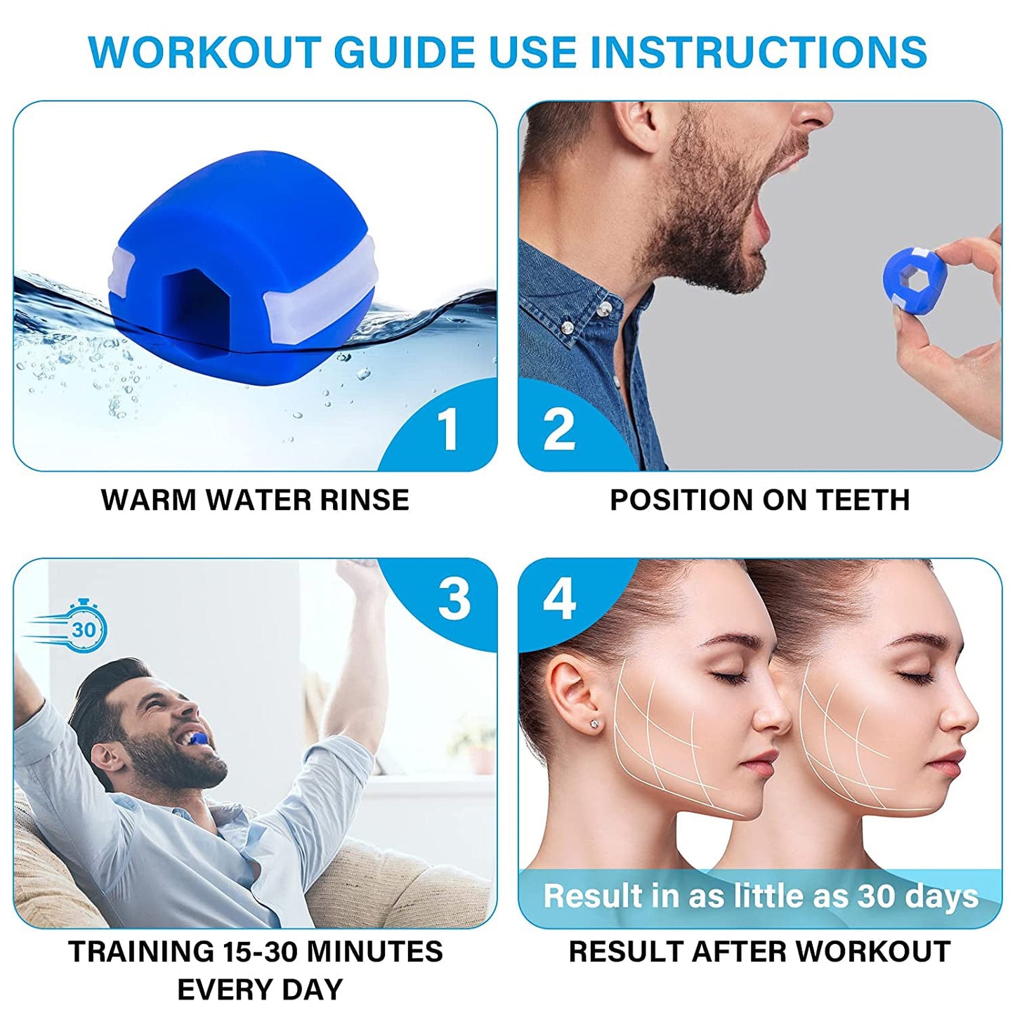 6101c Cn Mix Jaw Exerciser Used To Gain Sharp And Chiselled Jawline Easily And Fast. - Springkart 