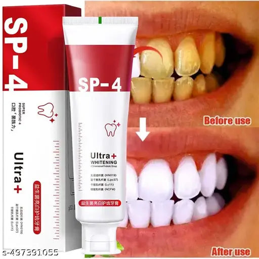 Teeth Whitening Toothpaste Makes Reveal Perfect & White Teeth, Natural Whitening Toothpaste Mousse with Fluoride Deeply Clean Gums Remove Stains-40gm (Pack Of 1)