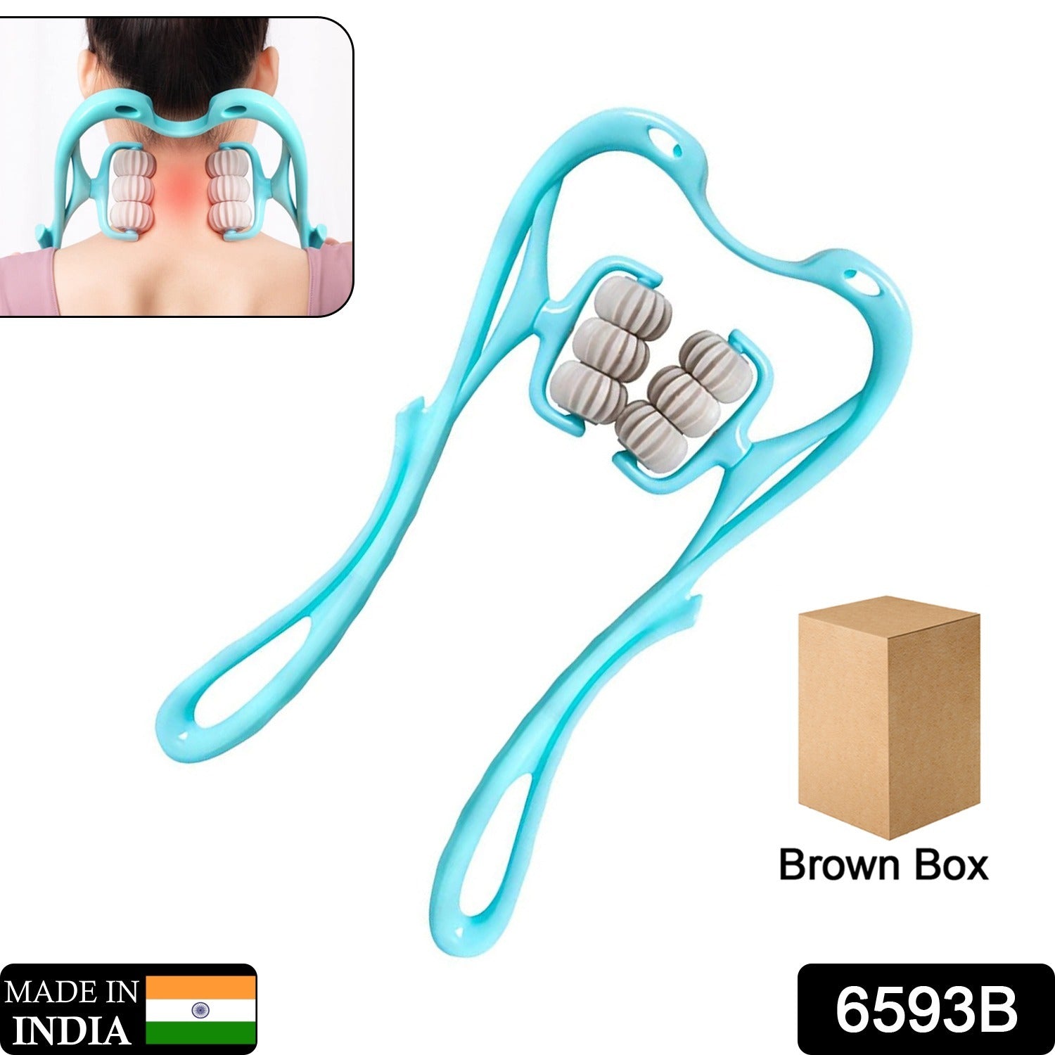 Neck Shoulder Massager Portable Relieving The Back For Men Relieving The Waist Women (1pc) - Springkart 