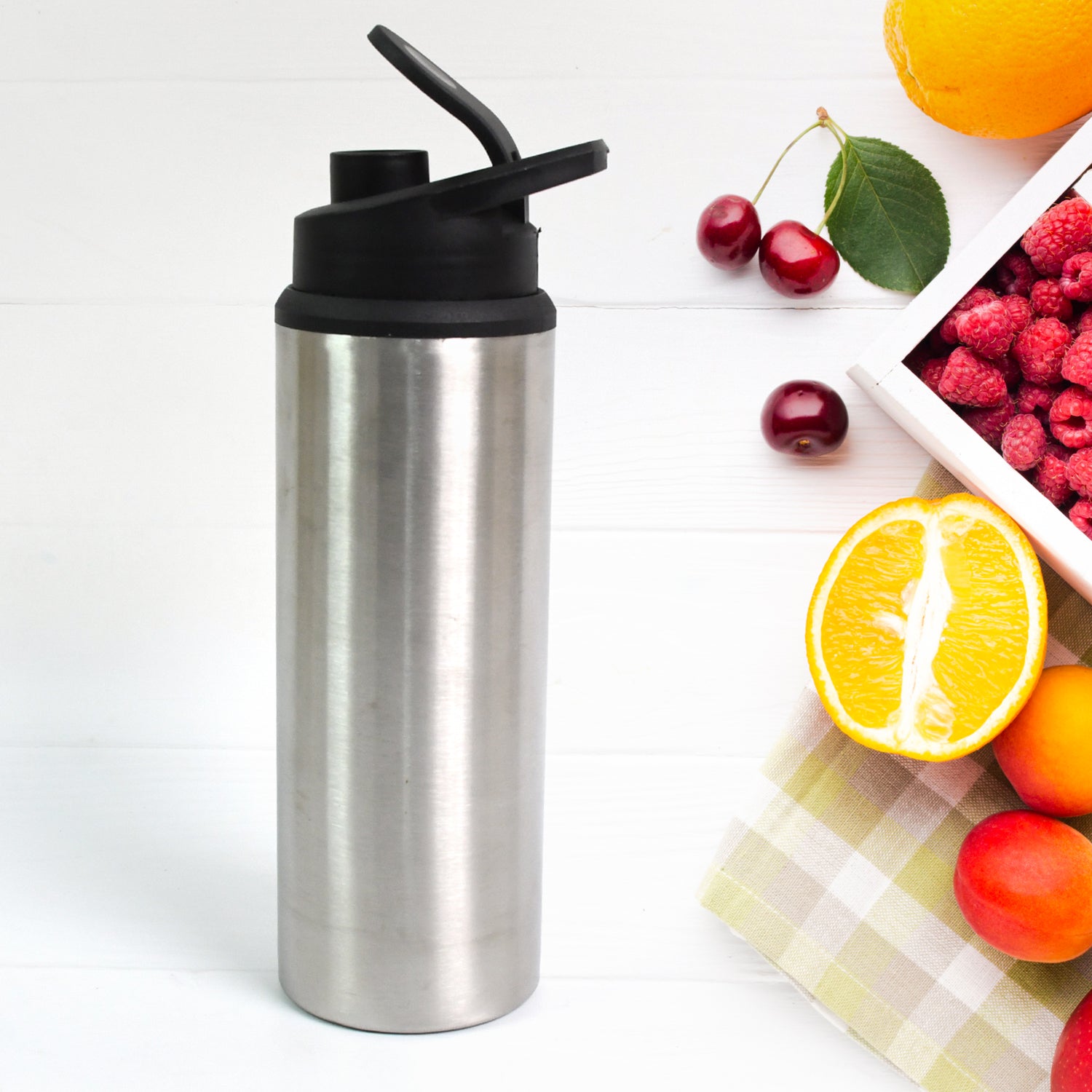 Steel Water Bottle Sipper Bottle Fridge Water Bottle Set Of 1 (600 Ml Approx) - Springkart 