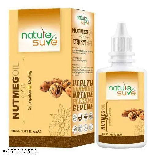 Nature Sure Nutmeg Jaiphal Oil for Bloating & Constipation in Men & Women - 1 Pack (30ml) - Springkart 