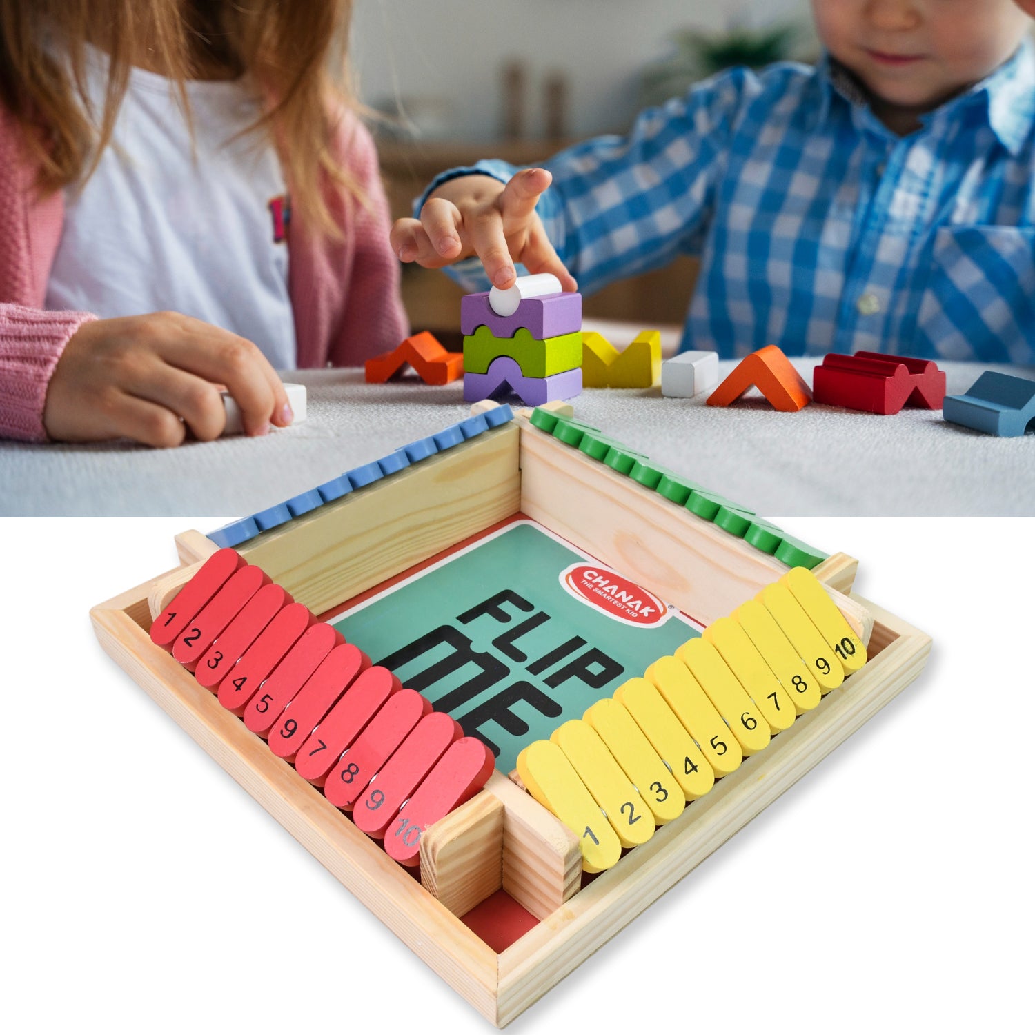 Shut The Box Dice Game Classic Flip Me Multiplayer Game (1 Set) - Springkart 