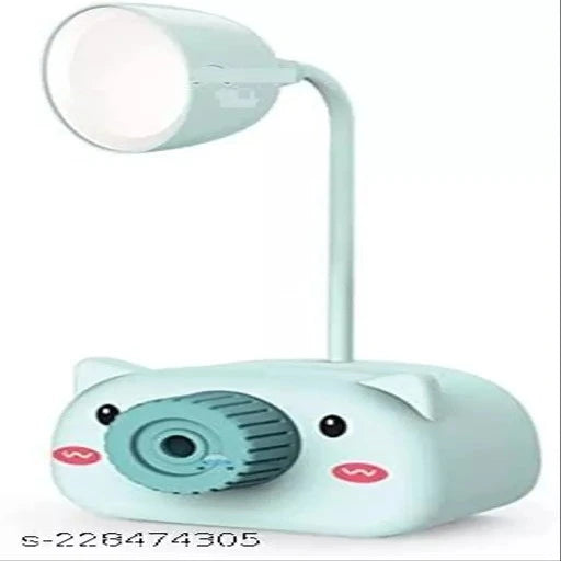 Multifunctional Camera Style Table lamp Piggy Desk Lamp with Pencil Sharpener (Blue) - Springkart 