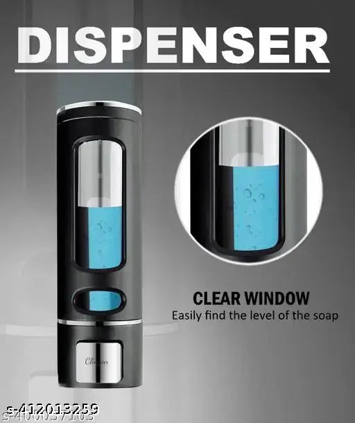 Soap Dispenser with Lock Key for Sink Bathroom 400 ml Shampoo Dispenser (Black) 400 ml