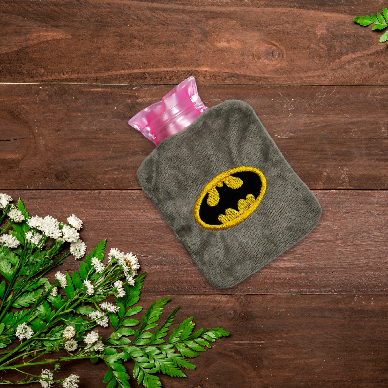 6505 Batman Small Hot Water Bag With Cover For Pain Relief Neck Shoulder Pain And Hand Feet Warmer Menstrual Cramps. - Springkart 