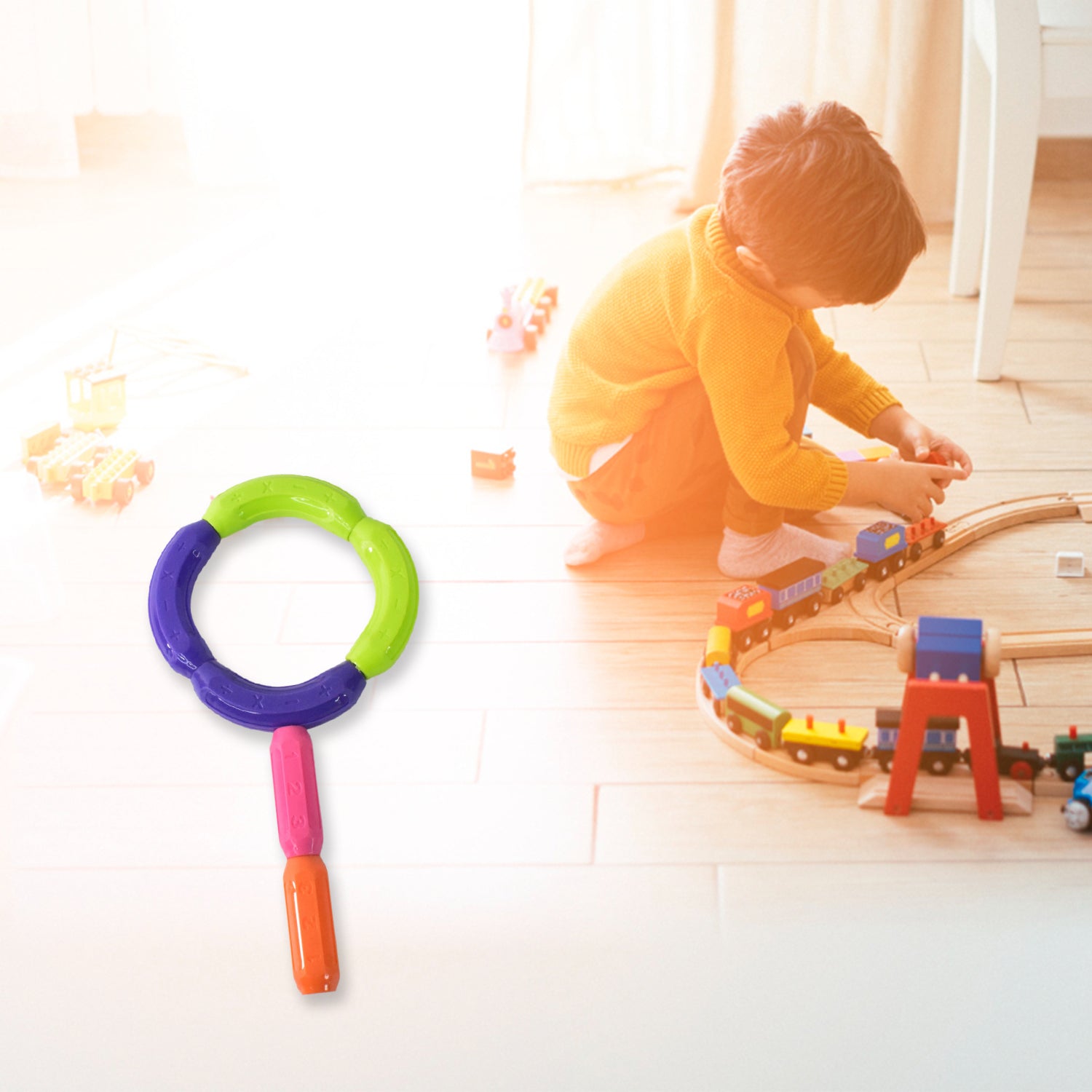 Magnetic Sticks Building Blocks Learning Toy For Kids (32 Pc) - Springkart 