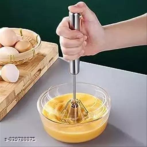 Hand Push Rotary Whisk Blender for pastry,cake, pizza, whisker for eggs, cream, frother for milkshake, lassi, buttermilk, soup, coffee Great alternatives to a blender - Springkart 