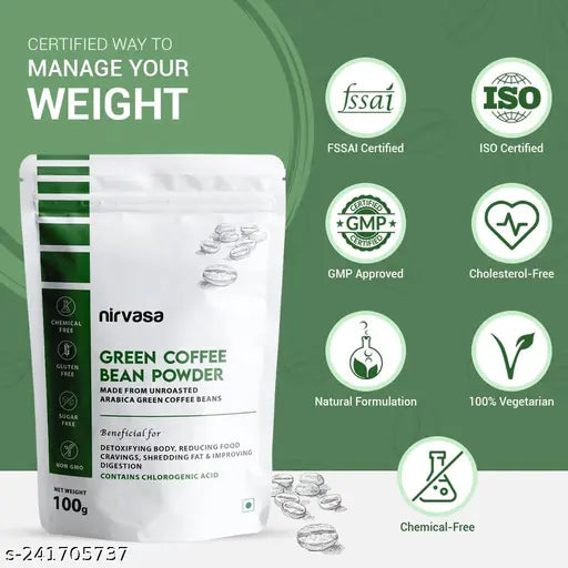 Green Coffee Powder, For Weight Management (2 X 200g) - Springkart 