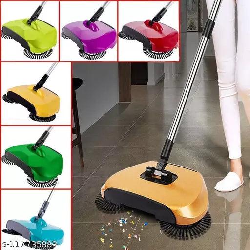 Spin Hand Push Sweeper dust Cleaning mop 360 Degree Rotating Sweepers Floor mop - Springkart 