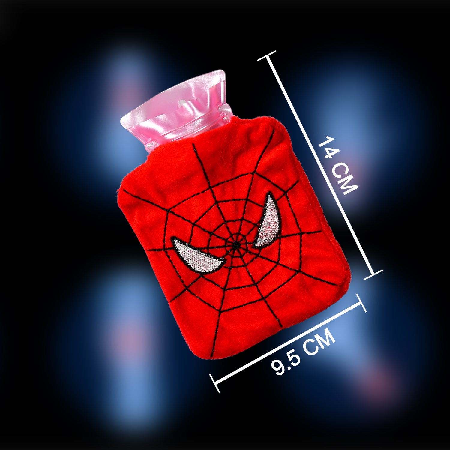 6508 Spiderman Small Hot Water Bag With Cover For Pain Relief Neck Shoulder Pain And Hand Feet Warmer Menstrual Cramps. - Springkart 