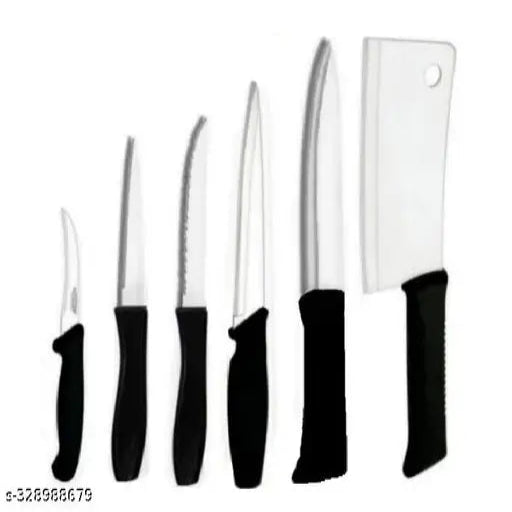 Kitchen Knife Set 6 Knife Set Women's 1st Choice Set (6 Knife,(Bone,Chef,Utility,Pointed,Laser,Fruit))