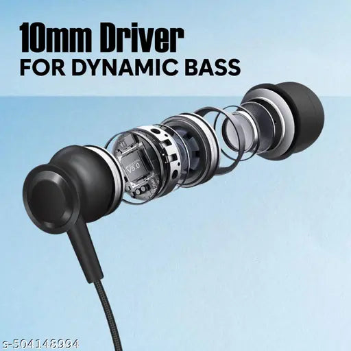 TP Troops Wireless in-Ear Neckband Bluetooth Earphones with 10mm Drivers, Rich Music Experience, Above 20 Hours Playtime, Type C Fast Charging, Neckband Earphones with Voice Assistant-Blue