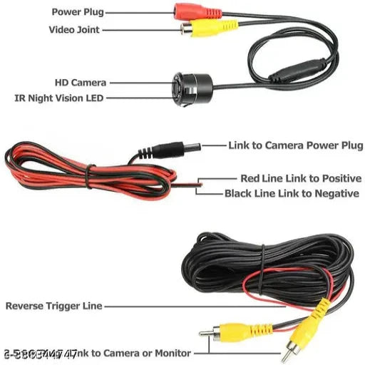 Universal Car HD Rear View Camera - Super Mini 18.5MM Car Camera