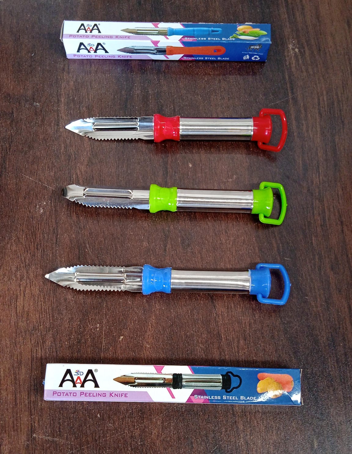 8218 2in1 Multi-purpose Stainless Steel Peeler With Hanging Ring For Vegetables Potato Peeler Carrot Grated Suitable For Peeling And Shredding Fruit And Vegetables Kitchen Accessories Piller (1 Pc) - Springkart 