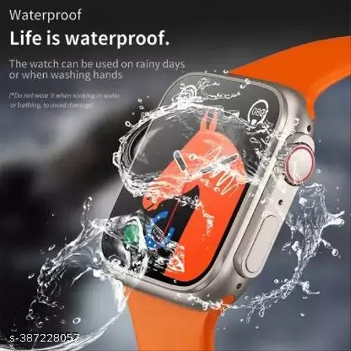 T800 Ultra Men Smartwatch Bluetooth Call Wireless Charge Fitness Bracelet (Orange) Nectar T-800 Ultra smartwatch - Springkart 