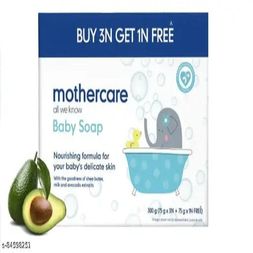 Mothercare All We Know Baby Soap Combo Offer Pack 75gm (Buy 3 Get 1 Free)