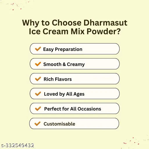 Instant Strawberry Ice Cream Powder 100gm* Pack of 3