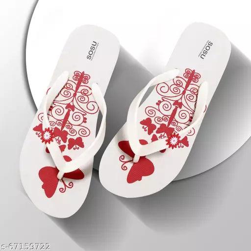 SOSU Multicolor Printed Thong Flip-flops For Women - Pack of 6 - Springkart 