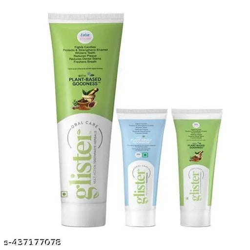 Glister Multiaction toothpastes set of 3 (190 +50+50 =290gm)