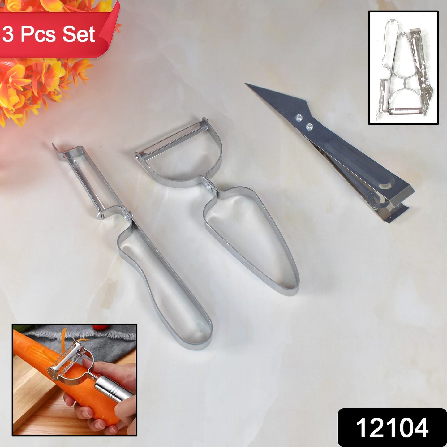 Multifunctional Peeler Grater For Vegetable Fruit (3 Pcs Set) - Springkart 