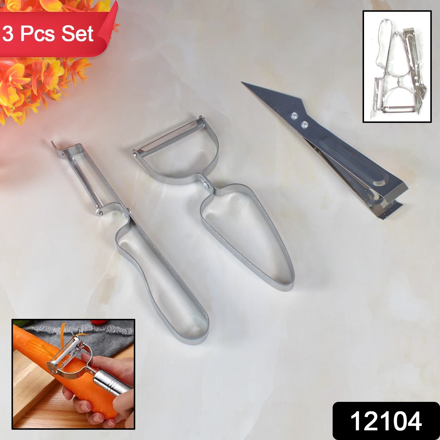 Multifunctional Peeler Grater For Vegetable Fruit (3 Pcs Set) - Springkart 