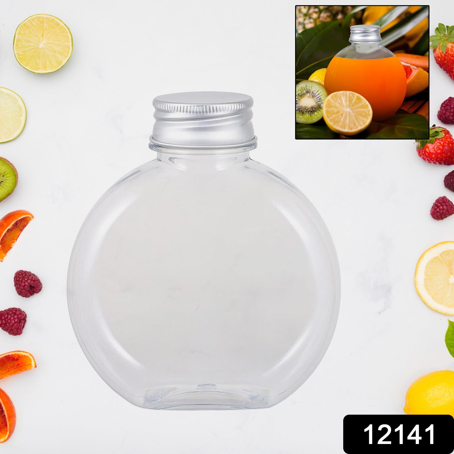 Multipurpose Transparent Round Clear Plastic Container (1 Pc) - Springkart 