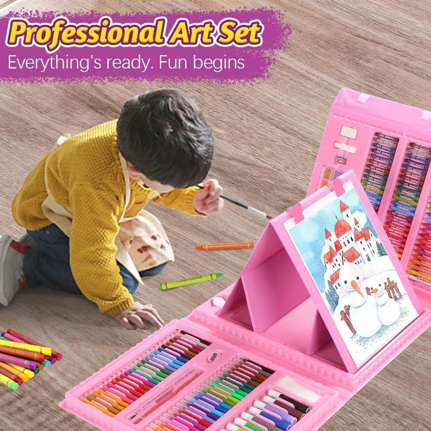 Professional Art Set (Art Set (208 Pcs) - Springkart 
