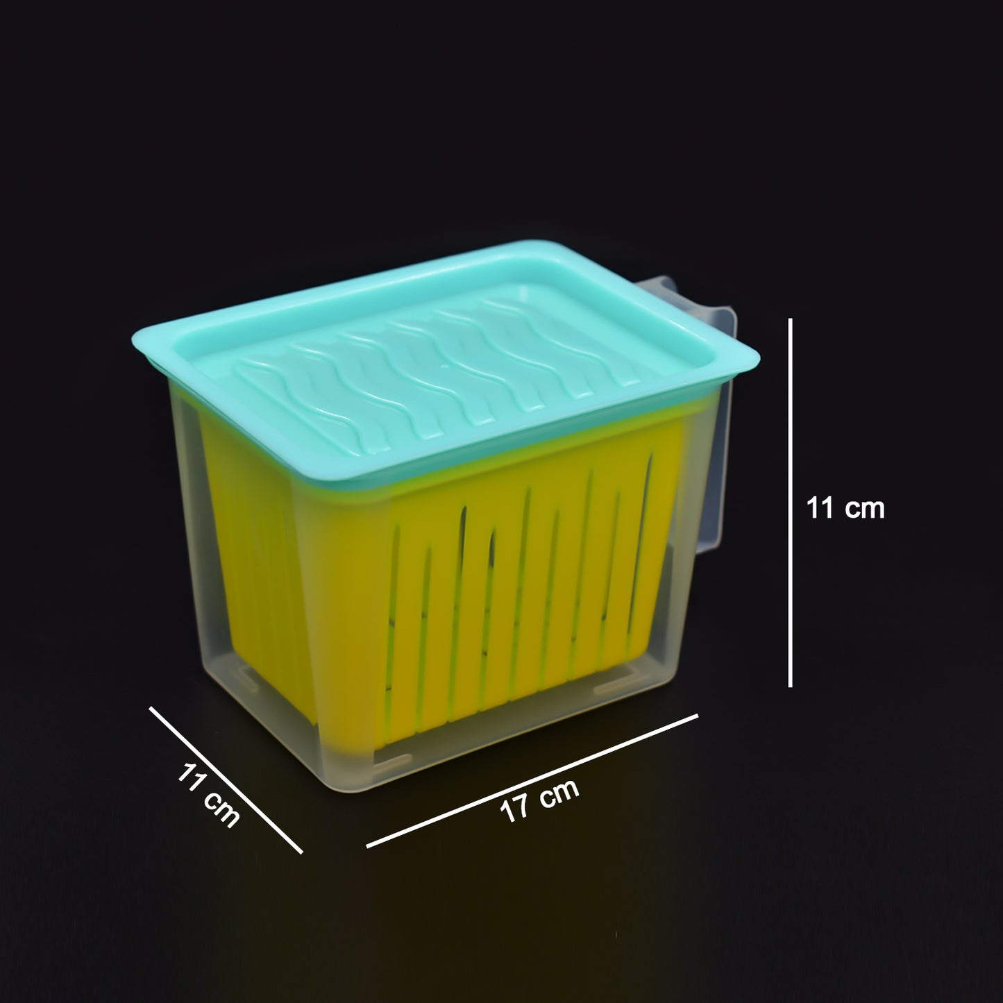 2836 Fridge Storage Containers With Handle Plastic Storage Container For Kitchen(4 Pcs Set) - Springkart 