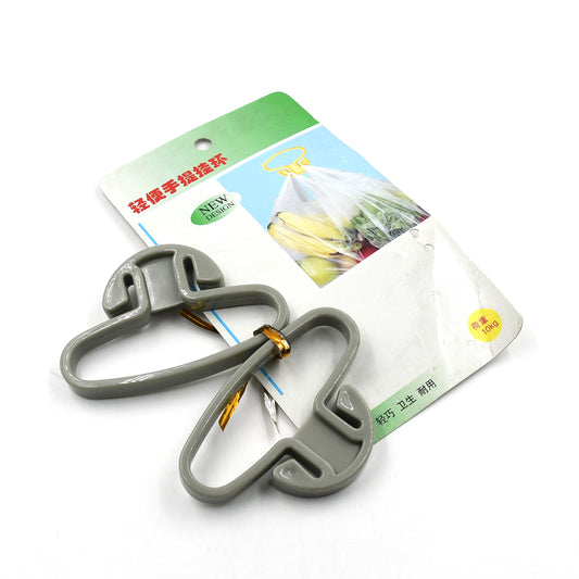 9331 Portable Shopping Bag Handle Holder Household Plastic Bag Hook Kitchen Supplies Carrier Holds Plastic Reusable Grocery Bags Holder Portable Bag Carrier Multifunctional (2pc) - Springkart 