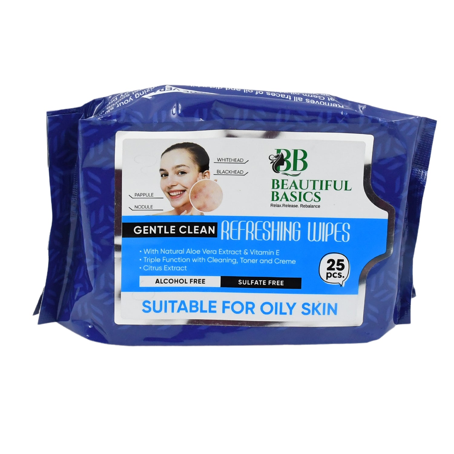 Refreshing Wet Wipes For Face Facial Cleansing Refreshing Skin Hydration Soothing For Skin Ph Balance Alcohol Free Nourishing With Fruit Extract 25 Wipes - Springkart 