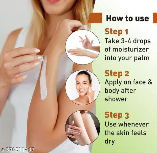 Body Moisturizer with Almond & Vitamin E – 24-Hour Deep Moisturization, – Non-Greasy & Lightweight - Springkart 