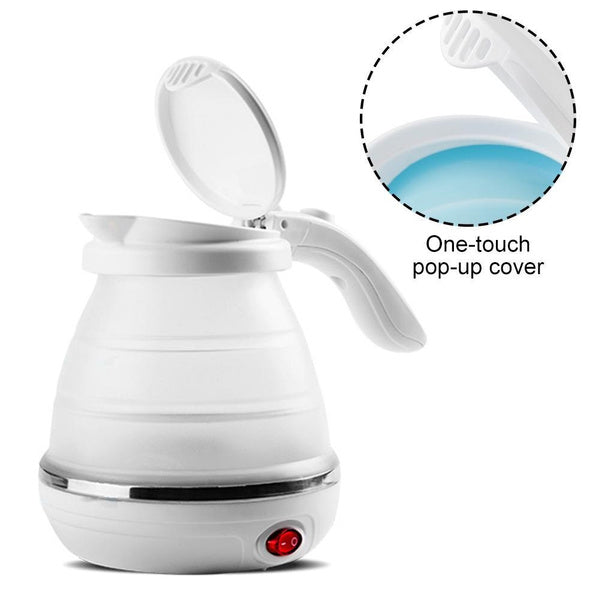 Silicone Foldable Collapsible Electric Water Kettle Camping Boiler - Springkart 