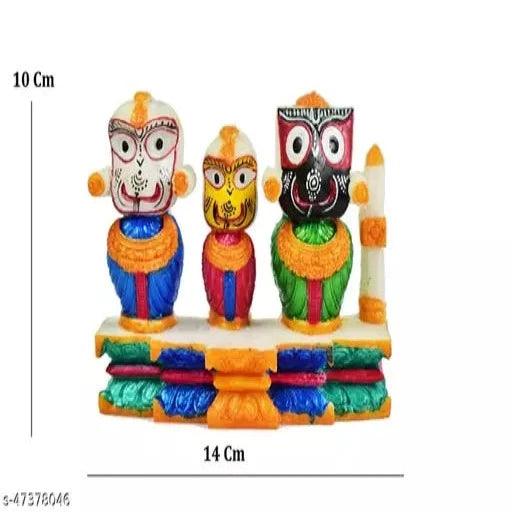 Lord Jagannath, Balabhadra and Subhadra,Idol for Home Deocr, Car Dash Board, - Springkart 