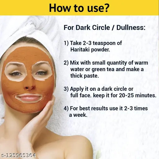 MedicoExperts Haritaki Powder | 100% Pure Inknut Powder for dark circles, Face, Skin & Healthy Digestion | Harde Powder | Kadukkai Powder | Harad Powder (200gms)
